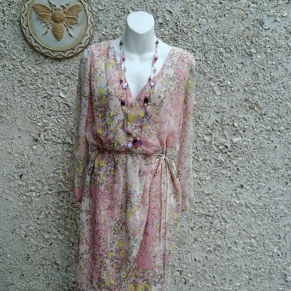 Sundance silk wrap dress, Size 8 P.